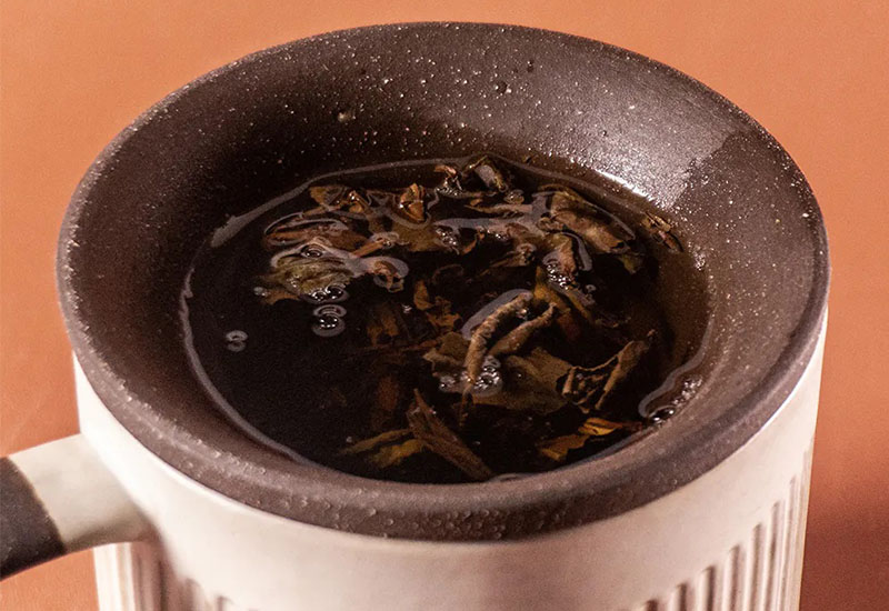 直紋泡茶杯550ml-窯變釉（杯、茶濾內膽、蓋子三件式）